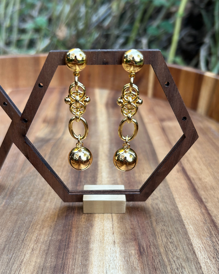 The Gold Eclipse Earrings