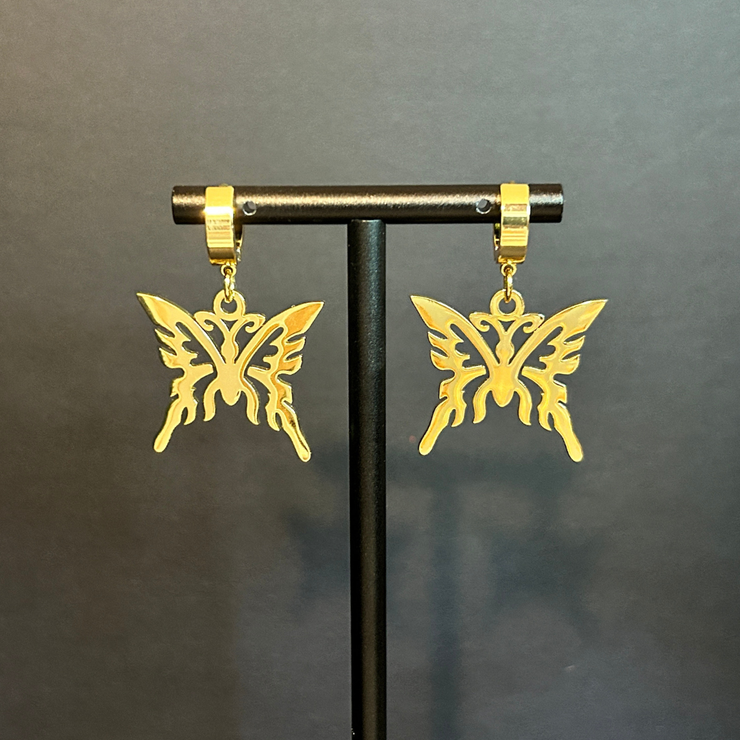 Mariah Butterfly Earrings in Gold | DIPHDA