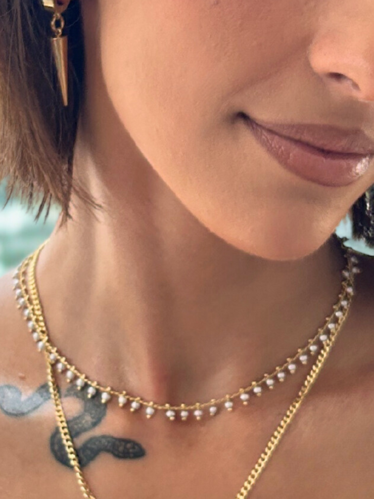 Mini Marie Pearl Necklace | DIPHDA
