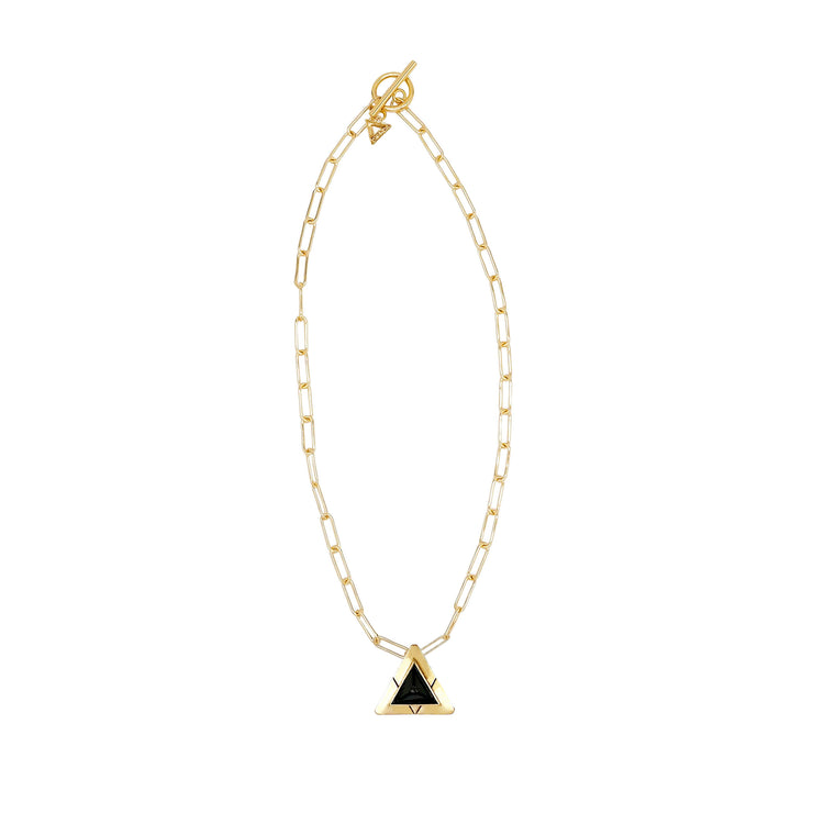 Triangle necklace dainty gold geometric necklace triangles pendant